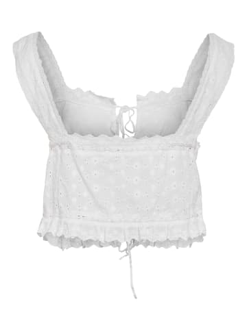 Noisy may Crop Top in Bright White