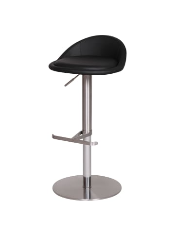 FineBuy Barstuhl in Schwarz / Kunstleder / 43x43x90