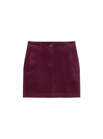 Marc O'Polo Cord-Minirock A-Shape in Aubergine Red