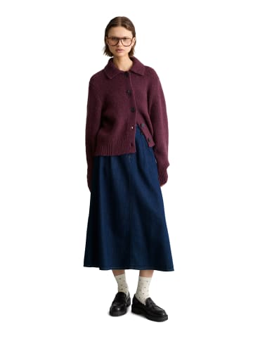 Marc O'Polo DENIM Chunky-Cardigan regular in Dark Red Melange