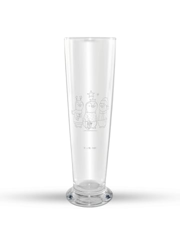 Mr. & Mrs. Panda Weizenbierglas Winterzeit Heilige drei Könige o... in Transparent