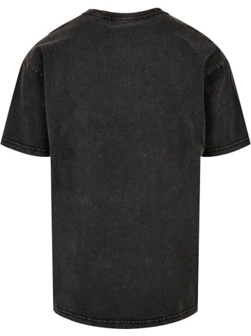Merchcode T-Shirt "ACDC Logo Acid Washed Oversize Tee" in Schwarz