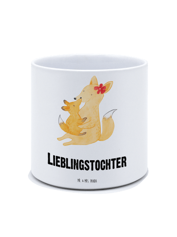 Mr. & Mrs. Panda Übertopf Fuchs Mama mit Spruch in Weiß