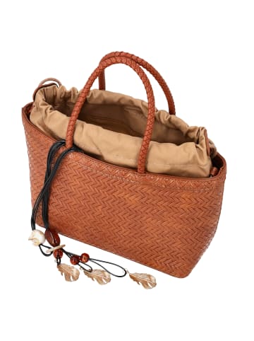 usha FESTIVAL Women Bucket Bag in Camel