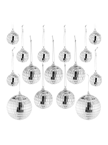 relaxdays 45tlg. Mini-Discokugel Set in Silber