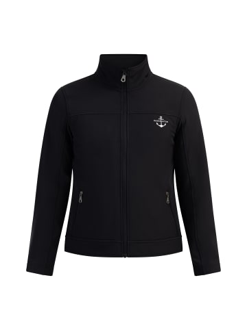 DreiMaster Maritim Softshelljacke - Recyceltes Material in Schwarz