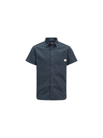 Jack & Jones Kurzarm Freizeithemd in marineblau