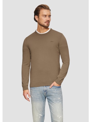 s.Oliver Strickpullover langarm in Braun