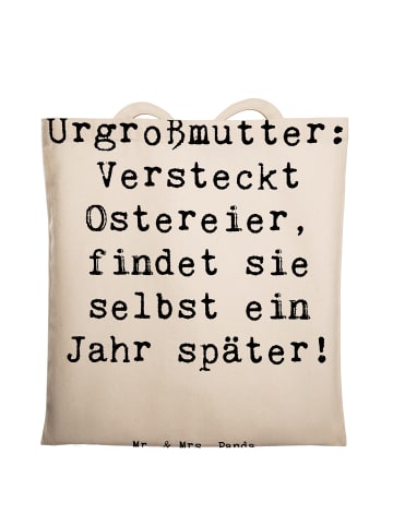Mr. & Mrs. Panda Tragetasche Urgroßmutter Schätze mit Spruch in Creme