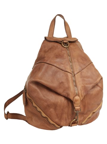 Samantha Look Rucksack echt Leder in cognac