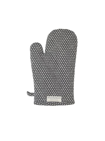 Krasilnikoff Ofenhandschuh Micro Dots in anthrazit