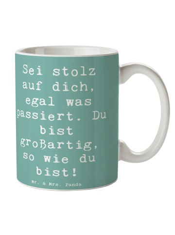 Mr. & Mrs. Panda Teetasse Spruch Mit Enttäuschungen umgehen Stol... in Meeresbrise