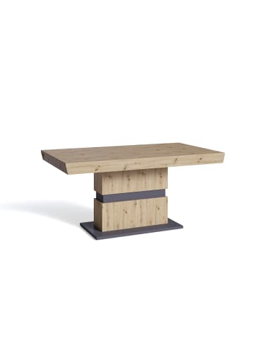 byLiving Tisch mit Auszug MATTHEW in Eiche-Optik - 160-215 x 90, H 75 cm