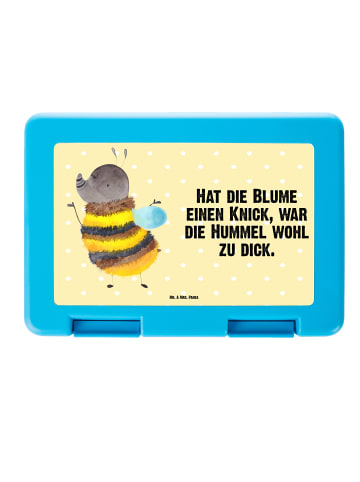 Mr. & Mrs. Panda Brotdose Hummel flauschig mit Spruch in Gelb Pastell