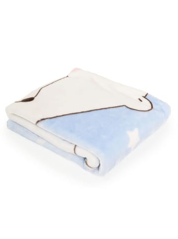 Cangaroo Babydecke 110x80cm Softy Sweet in blau