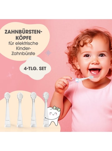 LOOMAID VITALmaxx Zahnbürstenköpfe für Kinder - 4er-Set