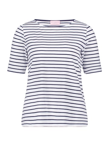 Betty Barclay Ringelshirt mit U-Boot-Ausschnitt in Weiß/Dunkelblau