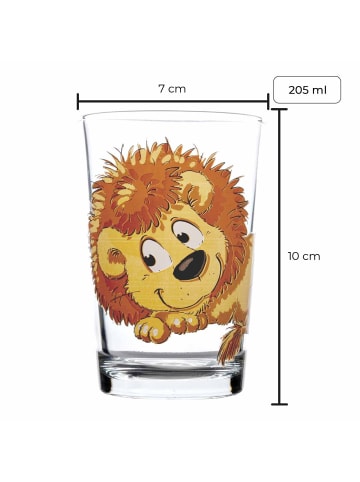 Ritzenhoff & Breker 6er Set Kindergläser Dschungeltiere 205 ml in bunt