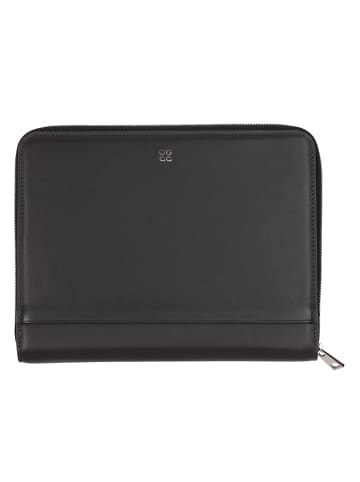 DuDu Schreibmappe Leder 24 cm anthracite mosaic