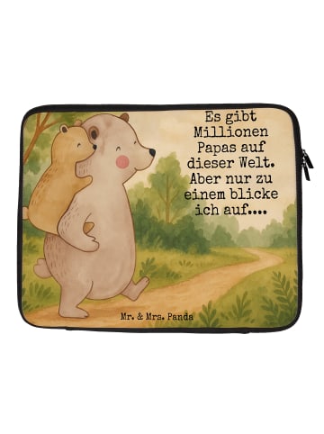 Mr. & Mrs. Panda Notebook Tasche Papa Bär Design mit Spruch in Weiß