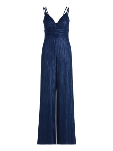Vera Mont Jumpsuit mit Glanzeffekt in Dark Blue/Dark Blue