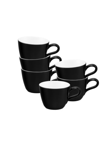 Seltmann Weiden 6er Set Espressotassen Life Fashion 90 ml in Glamorous Black