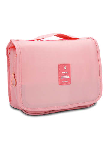 Intirilife Wasserfeste Kosmetiktasche in APRICOT ROSA