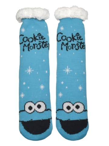 Sesamstraße Sesamstraße Krümelmonster Hüttensocken Haussocken Kuschelsocken in blau