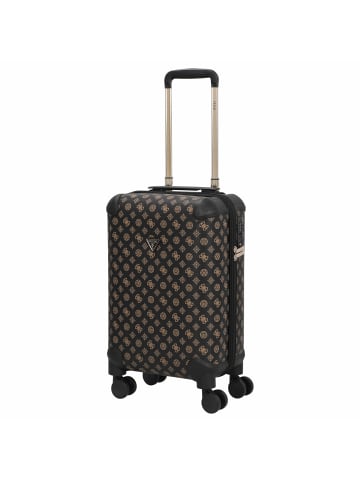 Guess Wilder 18 IN - 4-Rollen-Kabinentrolley 53 cm S (charcoal) in braun