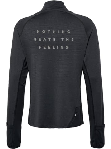 Newline Sweatshirt Mit Kurzem Reißverschluss Nwlmesa 1/2 Zip L/S Men in BLACK MELANGE