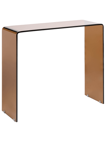 Beliani Konsolentisch KENDALL in Braun - (W) 90 x (H) 75 x (L) 30 cm