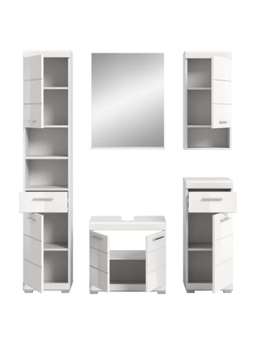 ebuy24 Weiß 164 x 34 cm