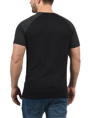 !SOLID Rundhalsshirt in schwarz