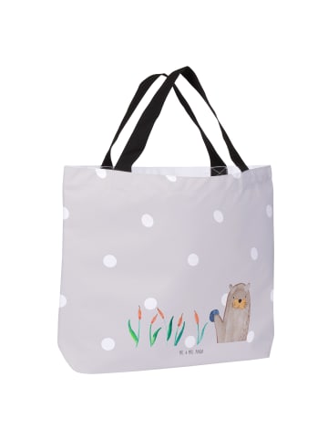 Mr. & Mrs. Panda Damen Schultertasche Otter Stein ohne Spruch in Grau Pastell
