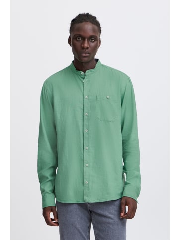 BLEND Langarmhemd BHBOBBY Shirt mandarin in Grün