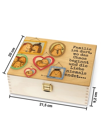 Mr. & Mrs. Panda Tee Beutel Halter Igel Familie Design mit Spruch in Weiß