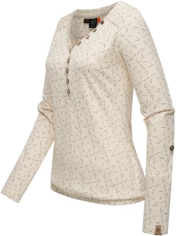 ragwear Langarmshirt Pinchi Dots in Beige