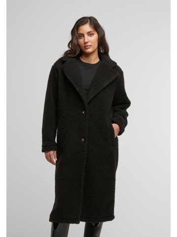 Urban Classics Urban Classics Ladies Teddy Long Coat in black