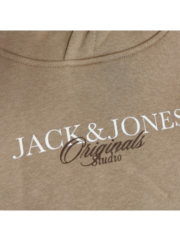 Jack and Jones Hoodie JORBILLYBURG Sweat Hood FST in Hellbraun