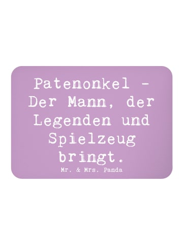 Mr. & Mrs. Panda magnet Spruch Patenonkel Geschenk mit Spruch in Lavendeltraum