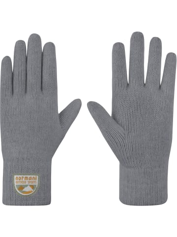 Normani Outdoor Sports Kinder Merino Strick-Fingerhandschuhe Berlingen in Grau