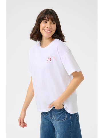 Kaffe T-Shirt kurzarm KAjenny Loose fit in Optical White