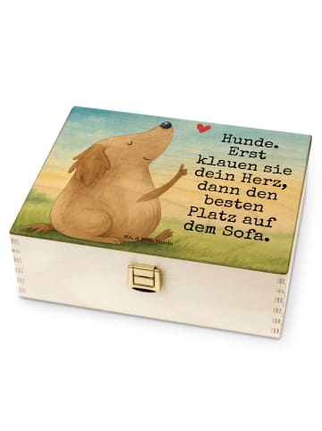 Mr. & Mrs. Panda Teebeutel Aufbewahrung Hund Liebe Design mit Sp... in Weiß