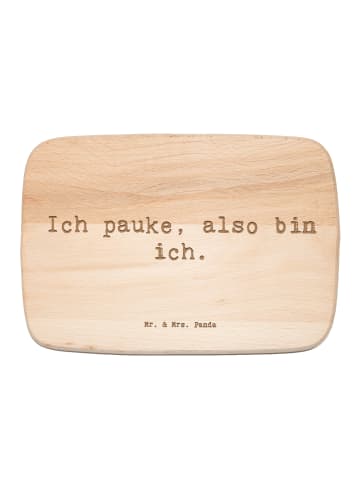 Mr. & Mrs. Panda Holzbrett Spruch Pauken Motivation mit Spruch in Transparent