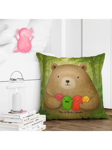 Mr. & Mrs. Panda Sofakissen Bär Gefühl Design ohne Spruch in Weiß