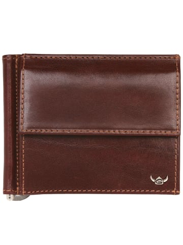 Golden Head Colorado Geldbörse RFID Leder 11 cm mit Geldscheinklammer in tabacco