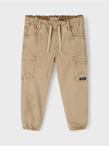 name it Cargo Jeans Hose Twill Chino Jogger Pants NMMBEN in Braun