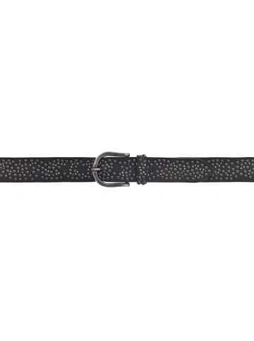 b.belt Nietengürtel Leder schwarz