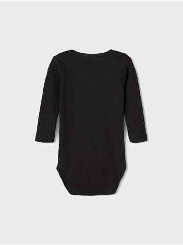 name it 3er Pack Baby Bodys langarm Black 50