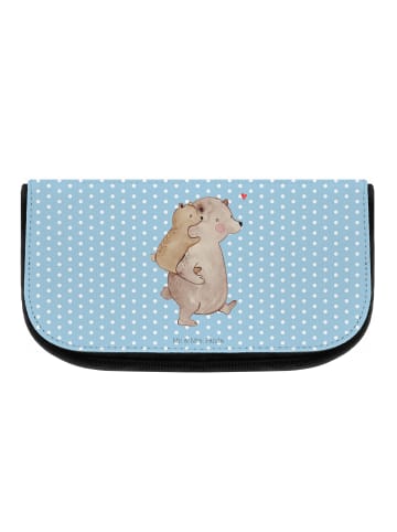 Mr. & Mrs. Panda Waschtasche Papa Bär ohne Spruch in Blau Pastell